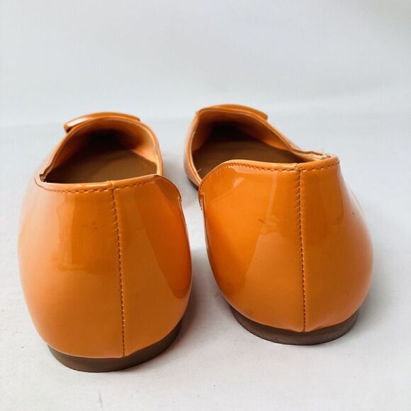 ASOS Legendary Pointed Ballet Flats Patent Orange Spring Summer Shoes US 9 - Picture 11 of 13